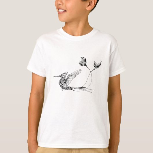 Psychedlicの鳥の入れ墨 Tシャツ (正面)