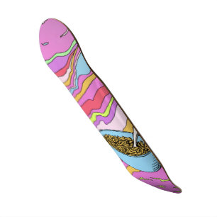 Psychedlic Mac Nのチーズスケートボードのデッキ スケートボード