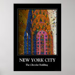 Psychedlic NYC: Chrysler Building Top Closeup #1 ポスター<br><div class="desc">The gorgeous art deco top of New York City's famed Chrysler building in whimsical psychedelic colors</div>