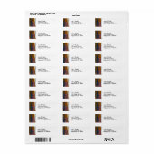 Psychelic NYC:クライスラー建物トップClose up #1 ラベル (フルシート)