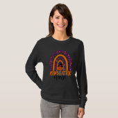 Psychiatric Nurse Rainbow Halloween Pumpkin Costum Tシャツ (正面フル)