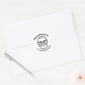 psychiatrist antistress Freud Therapy Health ラウンドシール (封筒)