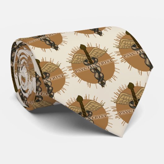Psychiatrist Caduceus ネクタイ (ロール)