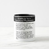 Psychiatrist Thank You Message マグカップ (中央)