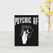 Psychic Af Funny New Age Occult Tarot Clairvoyant カード (黄色い花)