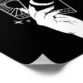 Psychic Af Funny New Age Occult Tarot Clairvoyant  ポスター (角)