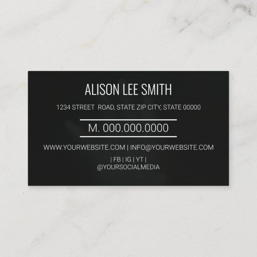 Psychic Medium Healer 名刺 (裏面)