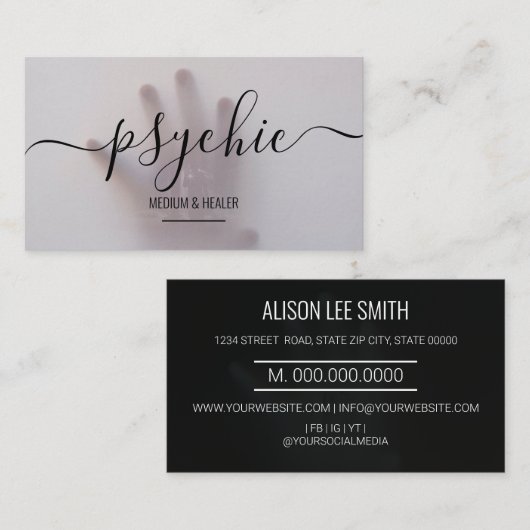 Psychic Medium Healer 名刺 (正面/裏面)