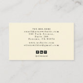 Psychic Tarot Reader 名刺 (裏面)