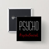 Psycho矩形ボタン 缶バッジ (正面&裏面)