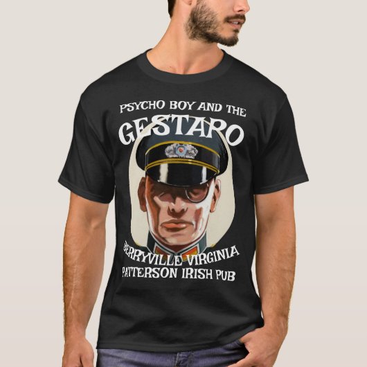 PSYCHO BOY AND GESTAPO PATTERSON IRISH PUB Tシャツ (正面)