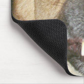 Psycho German Shepherd Dogこれは私の笑顔の顔 マウスパッド (コーナー)