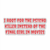 Psycho Killer Vs. Final Girl シール (正面)
