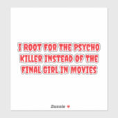 Psycho Killer Vs. Final Girl シール (シート)