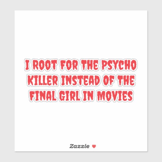 Psycho Killer Vs. Final Girl シール (シート)