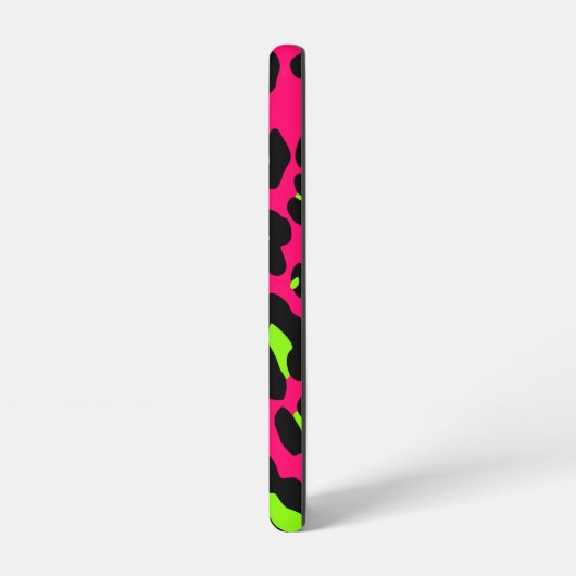 Psycho Skull Hot Pink Leopard Print Samsung Galaxyケース (左側面)