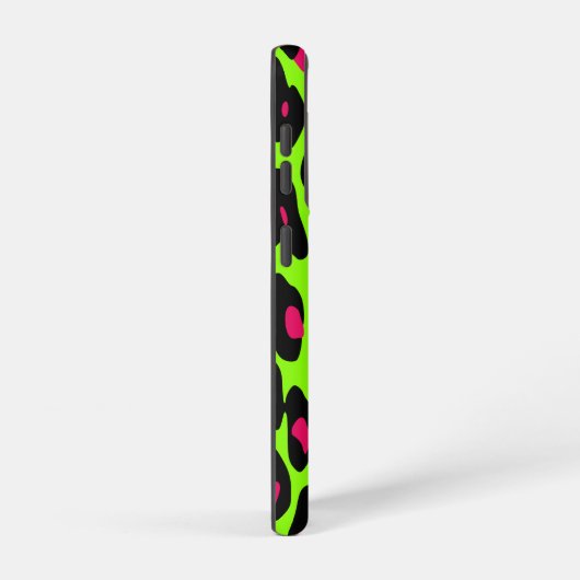 Psycho Skull Lime Leopard Print Samsung Galaxyケース (右側面)