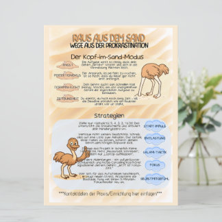 Psychoedukation Infoblatt Prokrastination セーブザデート