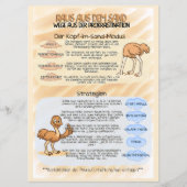 Psychoedukation Infoblatt Prokrastination セーブザデート (正面)