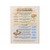 Psychoedukation Infoblatt Prokrastination ノートパッド (回転)