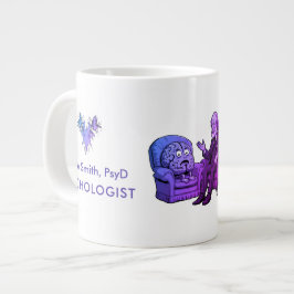 Psychological Humor Rorschach Test and Freud Brain ジャンボコーヒーマグカップ