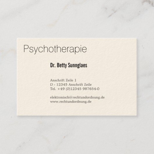 Psychologinnen 名刺 (正面)