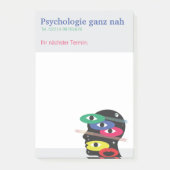 Psychologische Praxis bunte Haftnotizen ポストイット (正面)