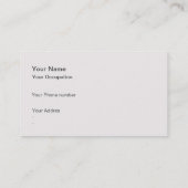 PSYCHOLOGIST 名刺 (裏面)