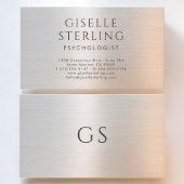 Psychologist Metallic Luxury 名刺