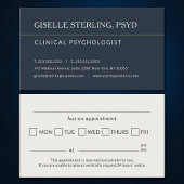 Psychologist Office Appointment Reminder 名刺