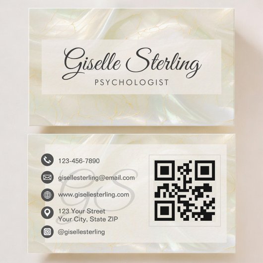 Psychologist QR Code 名刺