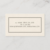 Psychologist, Therapist,Chic Lotus 名刺 (裏面)