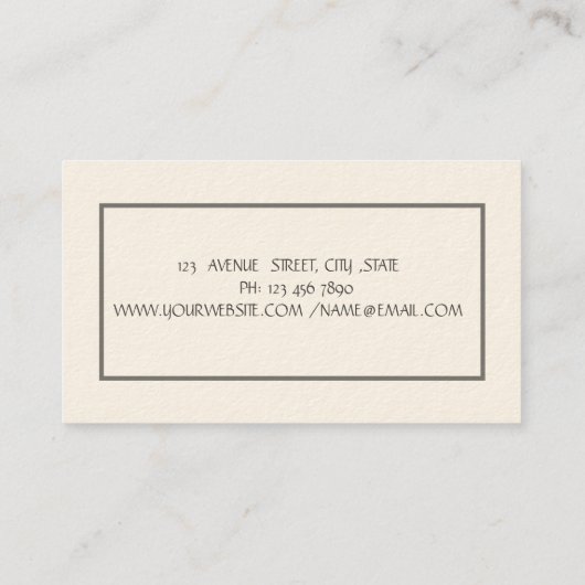 Psychologist, Therapist,Chic Lotus 名刺 (裏面)