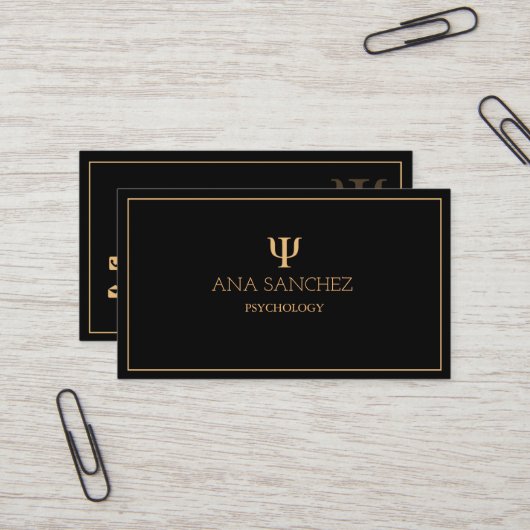 Psychology Business Card 名刺 (正面/裏面インサイチュ)