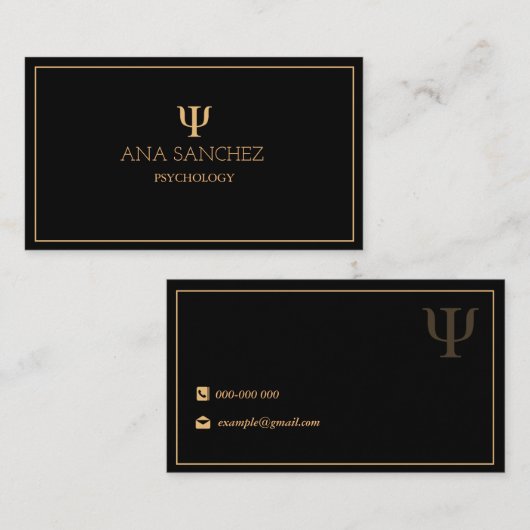 Psychology Business Card 名刺 (正面/裏面)