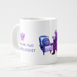 psychology humorous Rorschach quote for therapist  ジャンボコーヒーマグカップ