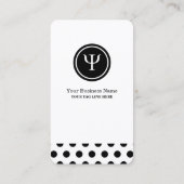 Psychology Psi Symbol Clinical Psychologist  名刺 (裏面)