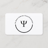 Psychology Psi Symbol Clinical Psychologist  名刺 (正面)