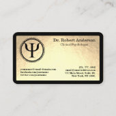 Psychology Psi Symbol Clinical Psychologist 名刺 (正面)