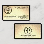 Psychology Psi Symbol Clinical Psychologist  名刺 (正面/裏面)