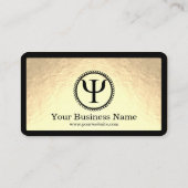 Psychology Psi Symbol Clinical Psychologist 名刺 (裏面)