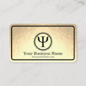 Psychology Psi Symbol Clinical Psychologist  名刺 (裏面)