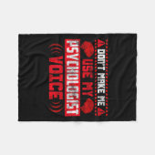 Psychology Quote - Don't Make Me Use My Psychologi フリースブランケット (正面(横))