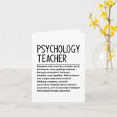 Psychology Teacher カード (黄色い花)