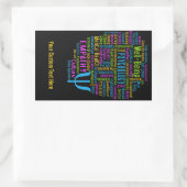 PSYCHOLOGY Word Cloudのステッカスタムカー 長方形シール (バッグ)