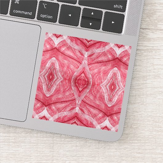 Psychomachia Light Red Abstract Watercolor Art シール (詳細)