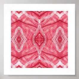 Psychomachia Light Red Abstract Watercolor Art ポスター