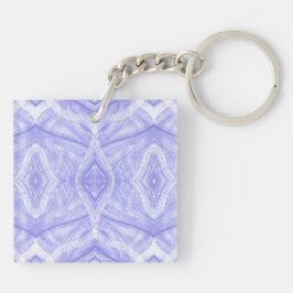 Psychomachia Purple Abstract Watercolor Art キーホルダー
