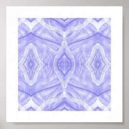 Psychomachia Purple Abstract Watercolor Art ポスター