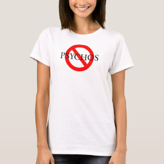 Psychosの黒いフォント無し Tシャツ
